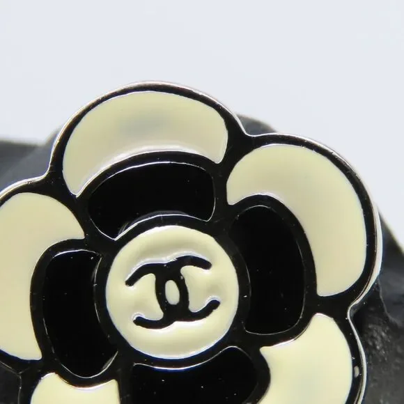 CHANEL Black Logo Earrings - Picture 8 of 9